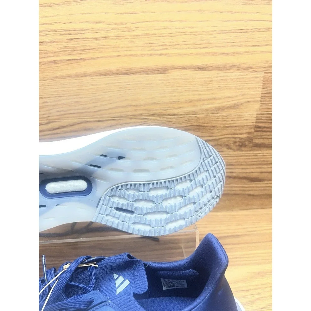 Adidas Ultraboost 5X Running Shoes White Navy Blue Men's Size 10. JI3385